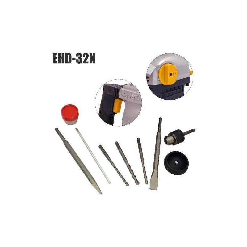 Eastman EHD-32N 1250W 800rpm 2600bpm Blue Rotary Hammer image-1