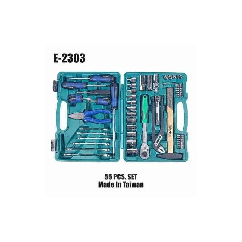 Eastman 55 Pcs 1/2 inch & 1/4 inch Drive Socket & Bit Set image-4