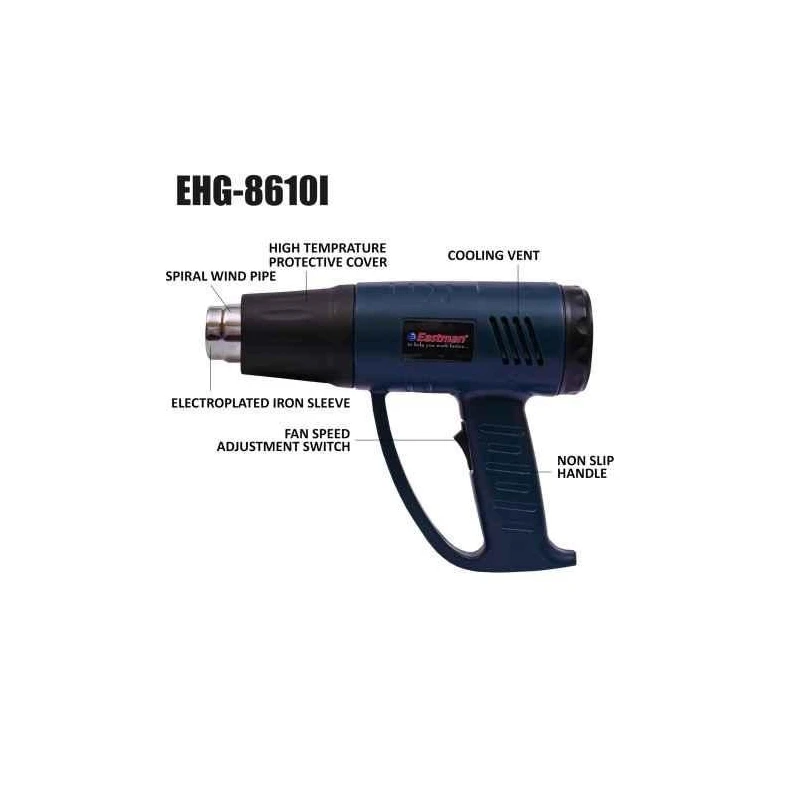 Eastman EHG-8610I 2000W 250-650lpm Blue Heat Gun image-6