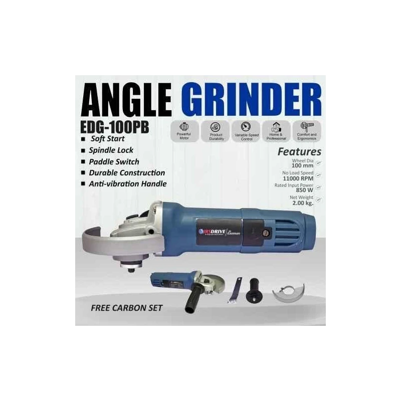 Eastman EDG-100PB 850W 10000rpm 100mm Angle Grinder image-2