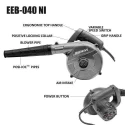 Eastman EEB-040NI 600W 14500rpm Plastic Grey Air Blower image-2