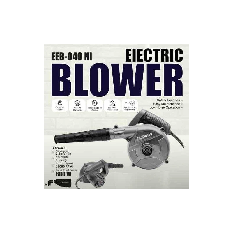 Eastman EEB-040NI 600W 14500rpm Plastic Grey Air Blower image-3