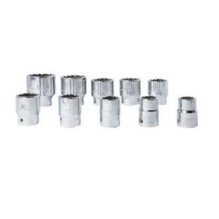Eastman E-2222E 14 Pcs 3/4 inch Chrome Vanadium Steel Drive Flat Bit Socket Set image-1