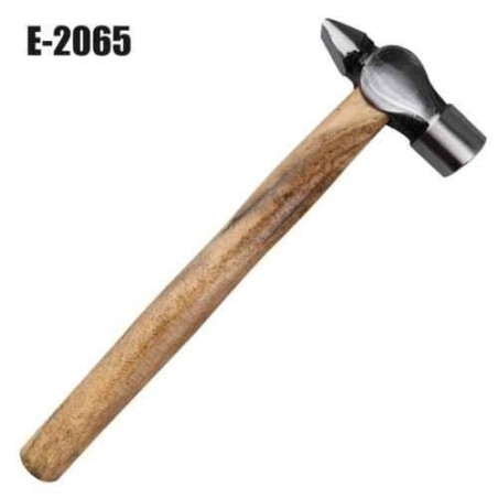 Eastman E-2065 500g Drop Forged Steel Brown & Grey Cross Pein Hammer with Seasoned Wood Handle image-2