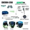 Eastman EBCGX4-35B 1HP 4 Stroke 35.8cc Petrol Operated Brush Cutter image-7