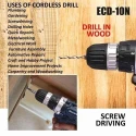 Eastman ECD-10N 300W 10mm 12V Lithium-Ion Battery Cordless Drill Driver image-4
