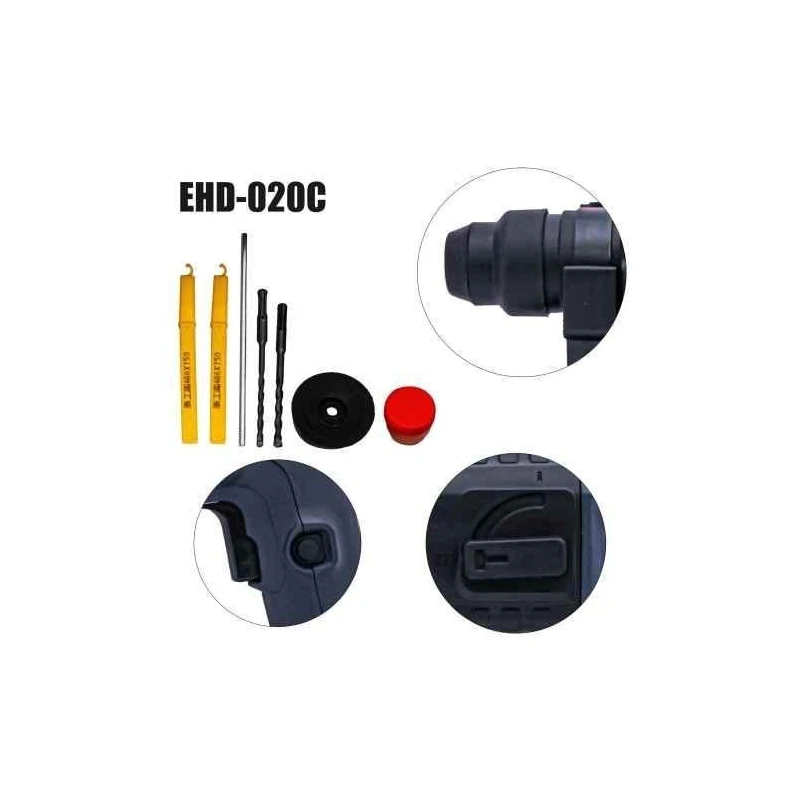 Eastman EHD-020C 500W 1200rpm 5000bpm Blue Rotary Hammer image-4