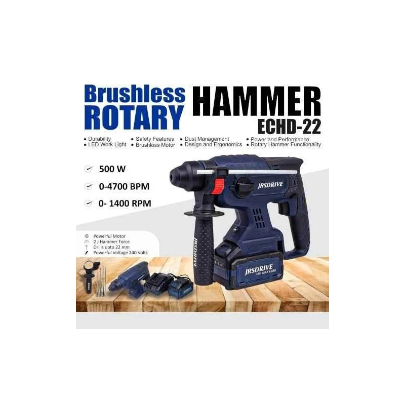 Eastman Hillgrove ECHD-22 1200W 26mm Rotary Hammer Drill Machine image-3