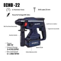 Eastman Hillgrove ECHD-22 1200W 26mm Rotary Hammer Drill Machine image-6