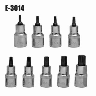 Eastman E-3014 9 Pcs Chrome Vanadium Steel Torx Bit Socket Set image-5