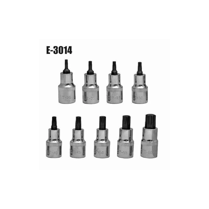 Eastman E-3014 9 Pcs Chrome Vanadium Steel Torx Bit Socket Set image-5