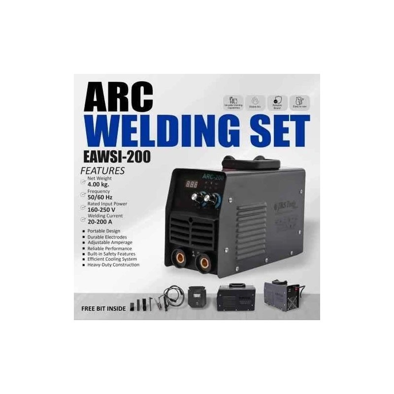 Eastman EAWSI-200 5W 20-200 Amp Arc Welding Machine image-5