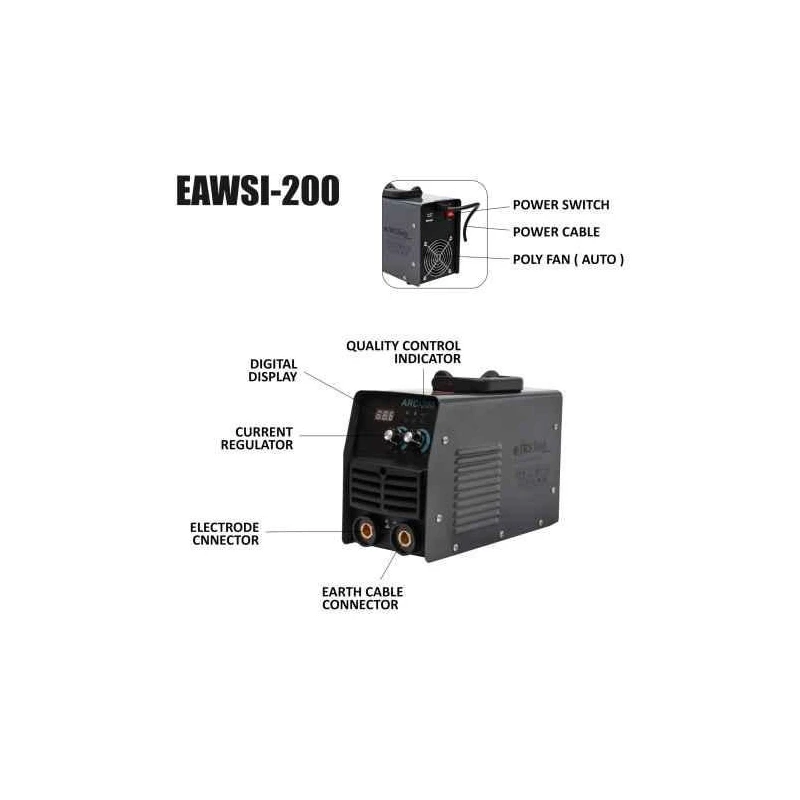 Eastman EAWSI-200 5W 20-200 Amp Arc Welding Machine image-6