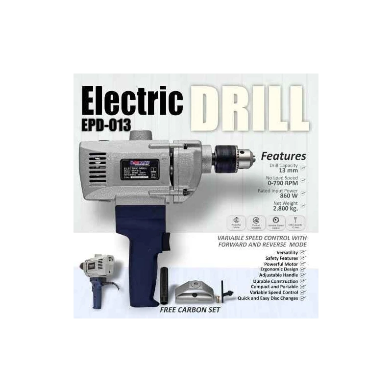 Eastman EPD-013 860W Rotary Drill image-1
