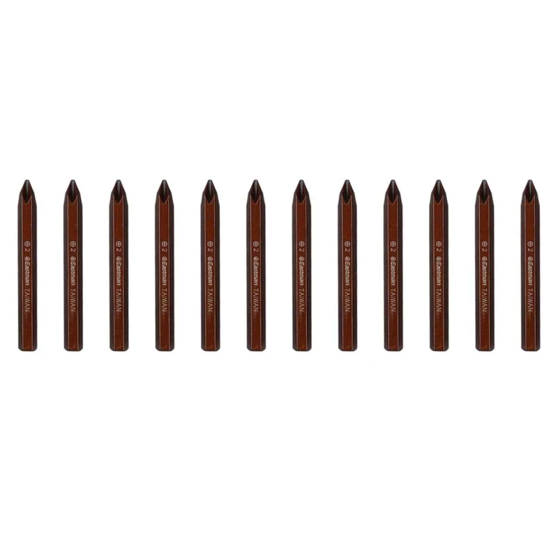 Eastman EIDB-5080 12 Pcs 5/16 inchx80mm Hex Spare Bit Set for Impact Driver image-3