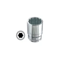 Eastman E-2201B CRV 1/2 inch Drive BI-HEX Sockets 13mm (Pack of 10) image-2