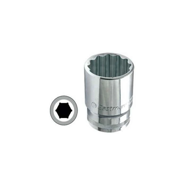 Eastman E-2201 1/2 inch Drive Hex Sockets - CRV 9 mm (Pack of 10) image-1