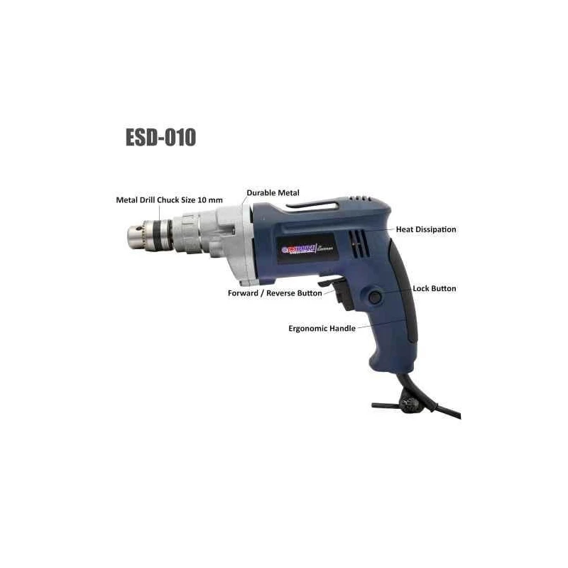 Eastman ESD-010 500W 2500rpm 10mm Blue Rotary Drill image-2