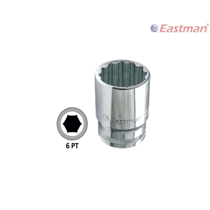Eastman E-2201 1/2 inch Drive Hex Sockets - CRV 14 mm (Pack of 10) image-1