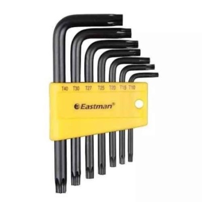 Eastman FIHAE2407HTSET 7 Pcs Chrome Vanadium Steel Fully Heat Treated Allen Key Set image-1