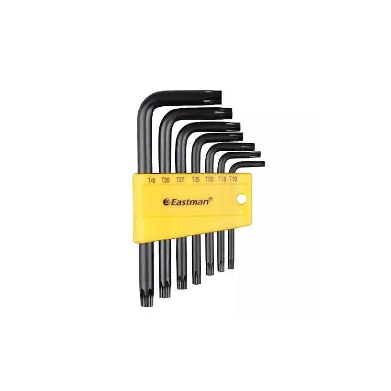 Eastman FIHAE2407HTSET 7 Pcs Chrome Vanadium Steel Fully Heat Treated Allen Key Set image-1