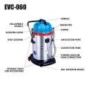 Eastman EVC-060 3000W 60 Litre 25kPa HEPA Filter Wet & Dry Vacuum Cleaner image-2