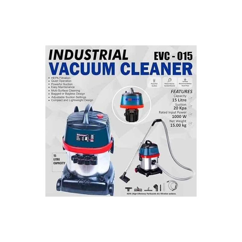 Eastman EVC-015 15 Litre 1000W Wet & Dry Vacuum Cleaner with Blower Function image-5
