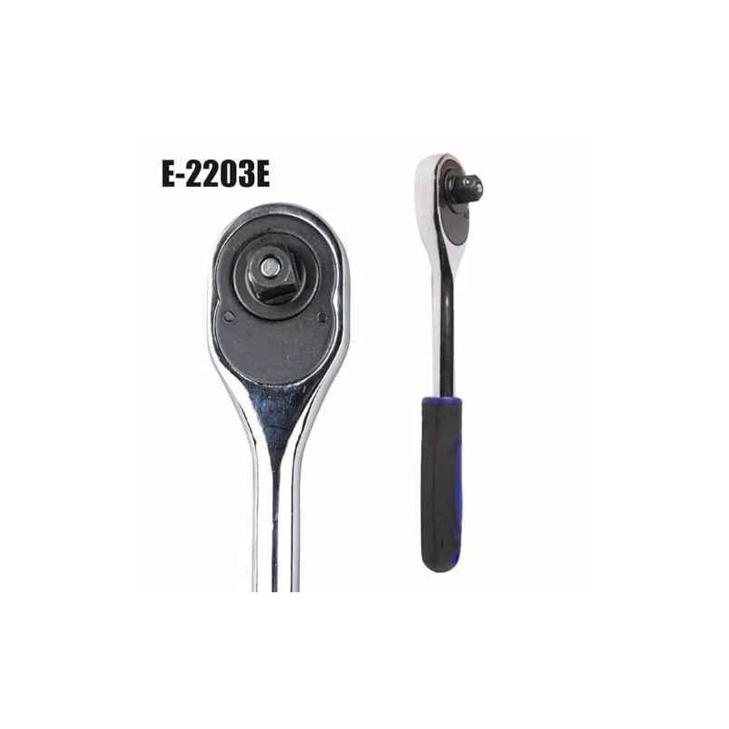 Eastman E-2203E 1/2 inch 250mm Chrome Vanadium Steel Oval Head Ratchet Handle image-6