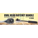 Eastman E-2203E 1/2 inch 250mm Chrome Vanadium Steel Oval Head Ratchet Handle image-7