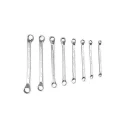 Eastman KIT-E2007-08 8 Pcs Chrome Vanadium Steel Chrome Plated Silver Ring Spanner image-1