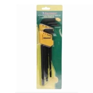 Eastman EAK-2406-XL 9 Pcs Chrome Vanadium Steel Xtra Long Allen Key Set image-1