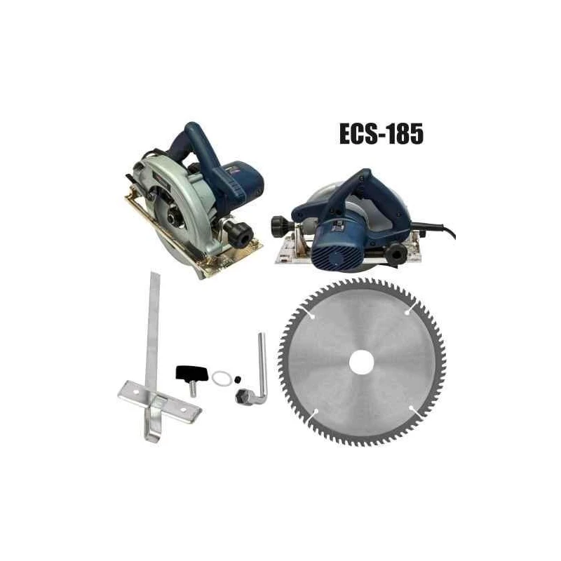 Eastman ECS-185 1680W 12000rpm 125mm Alloy Steel Blade Blue Circular Saw image-1