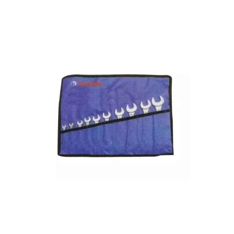 Eastman E-2002 10 Pcs 2/100M Elliptical Panel Double Open Ended Jaw Spanner Set image-1