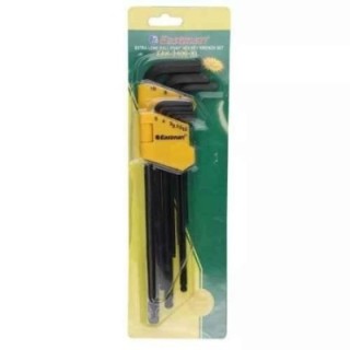 Eastman EAK-3005_FHAE2406-XL 9 Pcs Chrome Vanadium Steel Extra Long Allen Key Set image-1