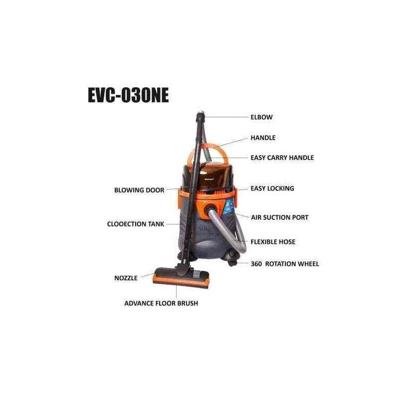 Eastman EVC-030NE 1200W 25 Litre 18kPa HEPA Filter Wet & Dry Vacuum Cleaner image-4