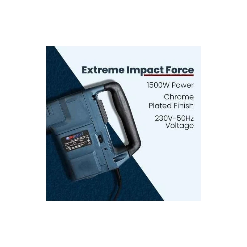 Eastman ERB-011 1500W 900-1890bpm 11kg Metal Grey Demolition Hammer image-4