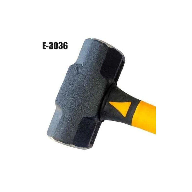 Eastman E-3036 900g Yellow Sledge Hammer with Fiberglass Handle image-1