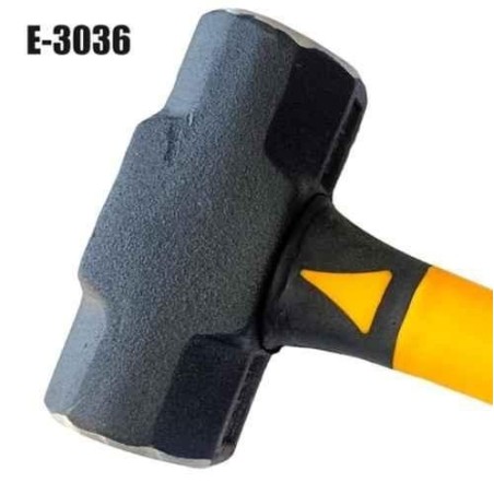 Eastman E-3036 900g Yellow Sledge Hammer with Fiberglass Handle image-1
