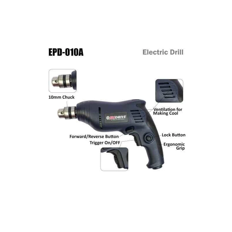 Eastman EPD-010A 450W 2800rpm 10mm Blue Rotary Drill image-1