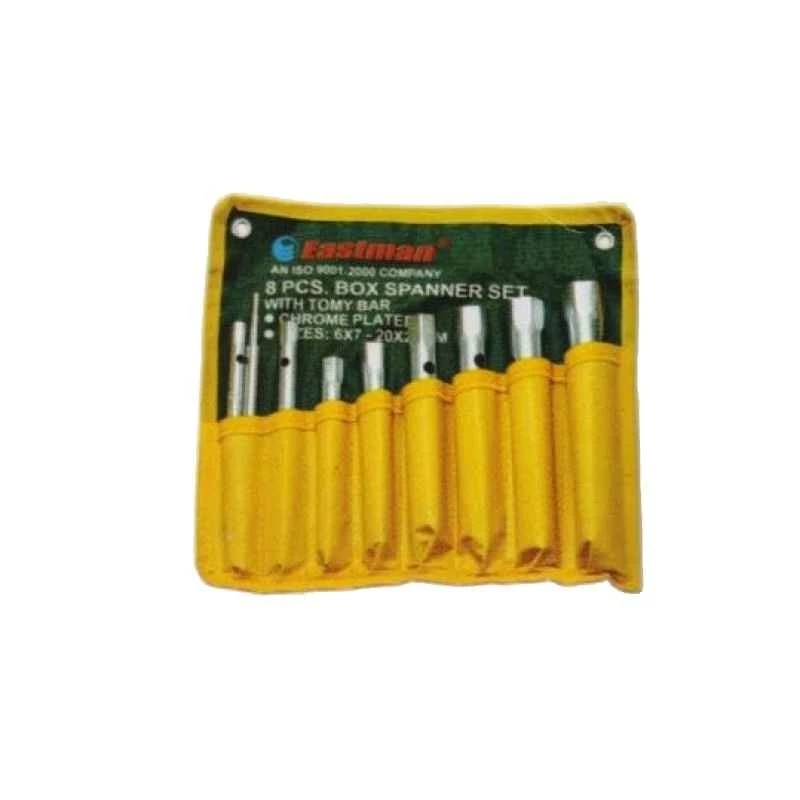 Eastman E-2016 Tubular Box Spanner 12 Pcs Kit Chrome Plated image-1