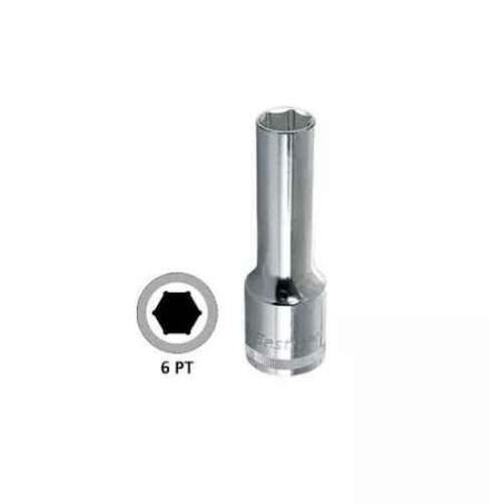 Eastman E-2225 8mm 1/2 inch Drive Hex Deep Socket image-1