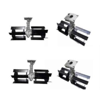 Orezen 28mm 14-Inch Alloy Steel Black & Silver Tiller AttachmentBC TA 28-2 image-1