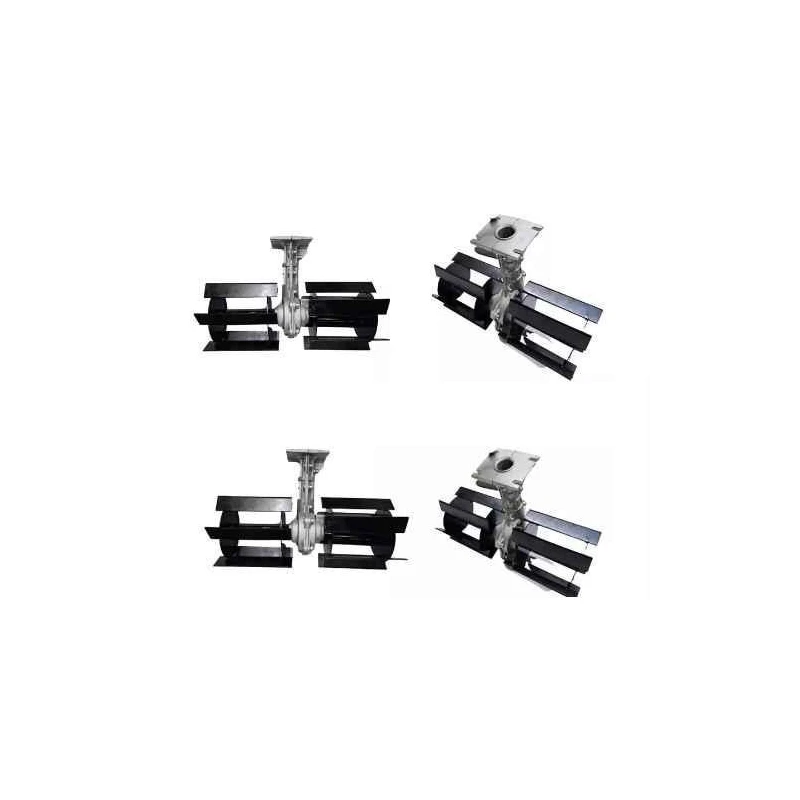 Orezen 28mm 14-Inch Alloy Steel Black & Silver Tiller AttachmentBC TA 28-2 image-1