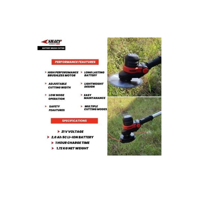 Orezen 21V Battery Operated Portable Crop Harvester Brush CutterBBC 101 image-1