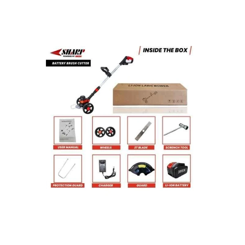 Orezen 21V Battery Operated Portable Crop Harvester Brush CutterBBC 101 image-3