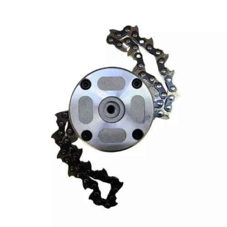 Orezen Metal Black Chain Type Trimmer Head for Brush CutterBC381 image-1
