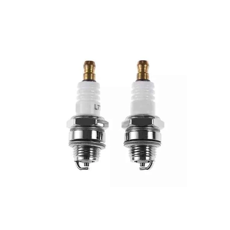 Orezen Aluminium White & Gold Spark Plug for 2-Stroke Brush CutterSP BC image-1