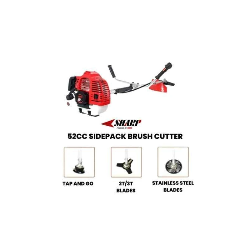 Orezen 2.2HP 52cc 2-Stroke Portable Crop Harvester Brush CutterSBC 52CC SP image-2