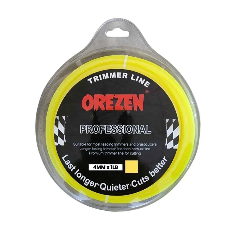 Orezen 4mm Polypropylene Heavy Duty Square Shaped Trimmer Line for Brush CutterTLS 100 image-2