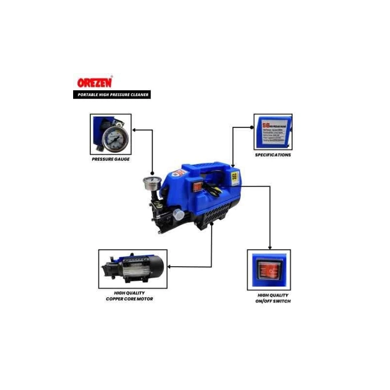 Orezen 2HP 120 Bar Portable Car WasherCW 80BAR image-2